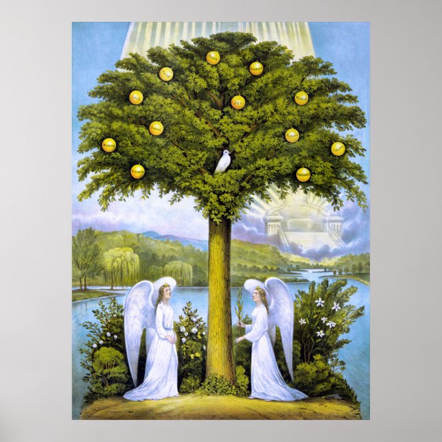 Der Baum des Lebens, ca. 1892 Poster (Vorne)