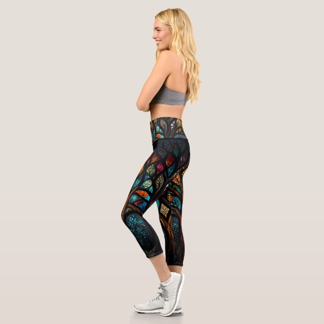 Der Baum des Lebens Capri Leggings (Links)