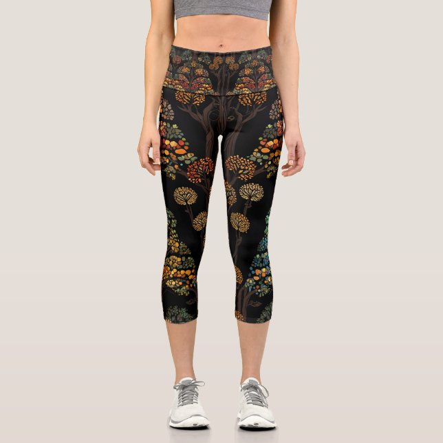 Der Baum des Lebens Capri Leggings. Leggings (Vorderseite)
