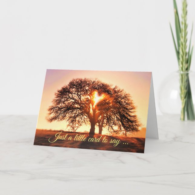 Der Baum des Lebens denkt an euch Niedliche Karte (Vorderseite)