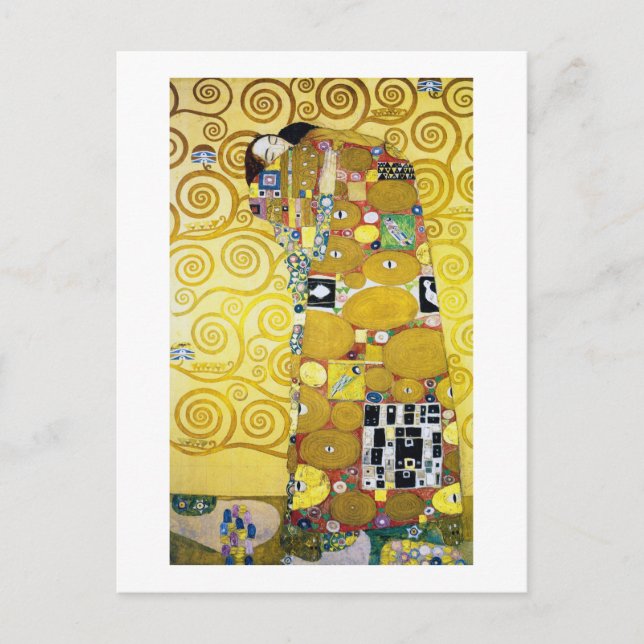 Der Baum des Lebens (Detail), Klimt Postkarte (Vorderseite)