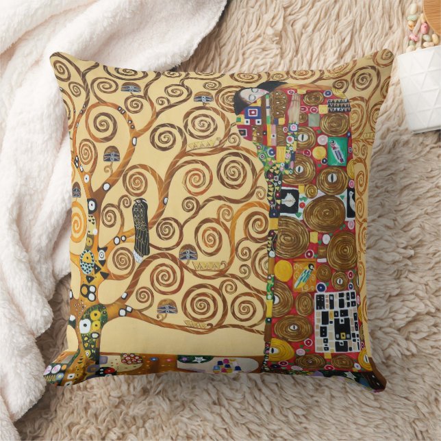 Der Baum des Lebens | Gustav Klimt | Kissen (Decke)