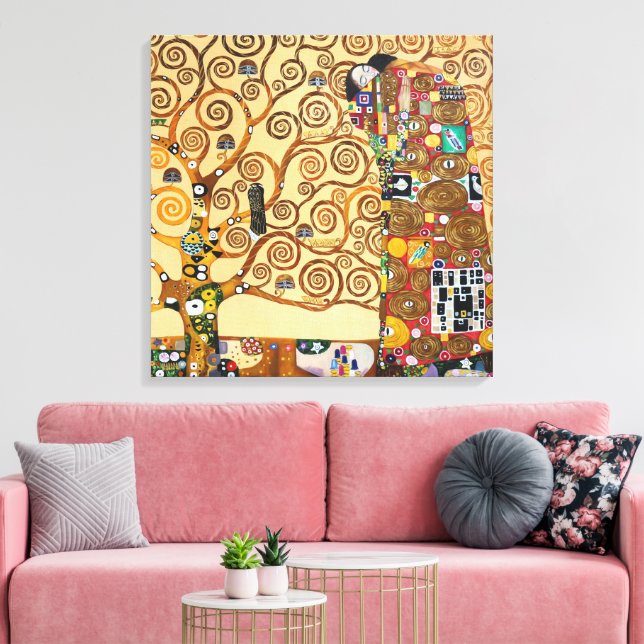 Der Baum des Lebens | Gustav Klimt | Leinwanddruck (Insitu (Wohnzimmer))