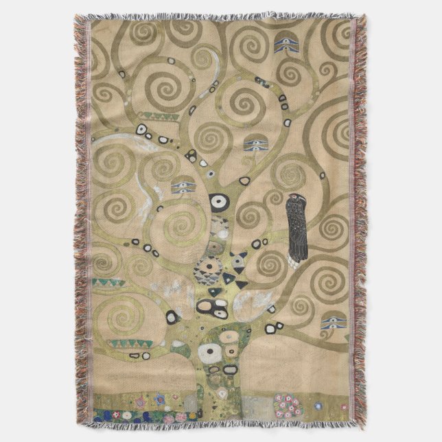 Der Baum des Lebens, Gustav Klimt Ölmalerei  Decke (Vorderseite Vertikal)