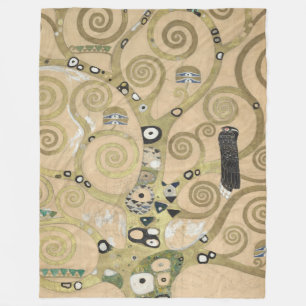 Der Baum des Lebens, Gustav Klimt Ölmalerei Fleecedecke