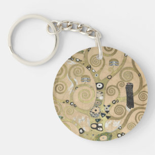 Der Baum des Lebens, Gustav Klimt Ölmalerei  Schlüsselanhänger