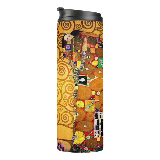 Der Baum des Lebens, Gustav Klimt Thermosbecher (Nach rechts gedreht)