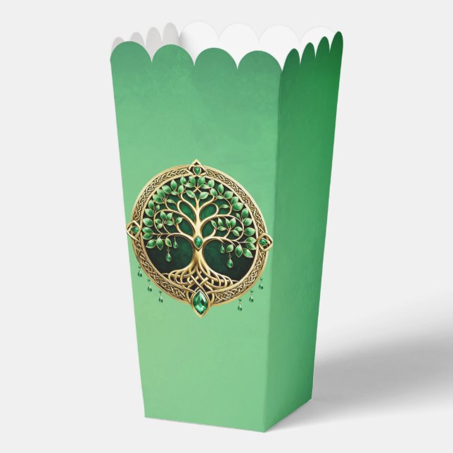 Der Baum des Lebens mit keltischen Knoten. Geschenkschachtel (Vorderseite)