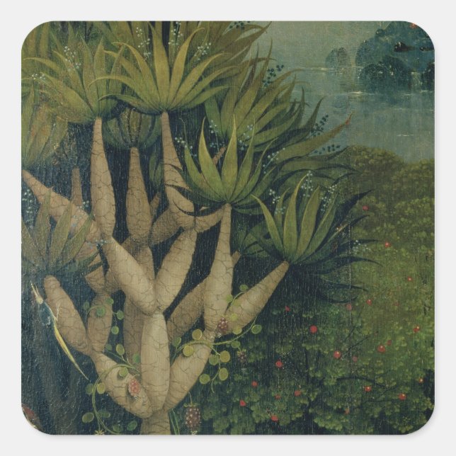 Der Baum des Wissens von Gut und Böse Quadratischer Aufkleber (Vorderseite)