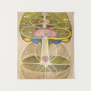 Der Baum des Wissens von Hilma af Klint Wandteppich