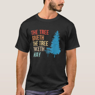 Der Baum gibt dem Baum das T-Shirts weggenommen Di