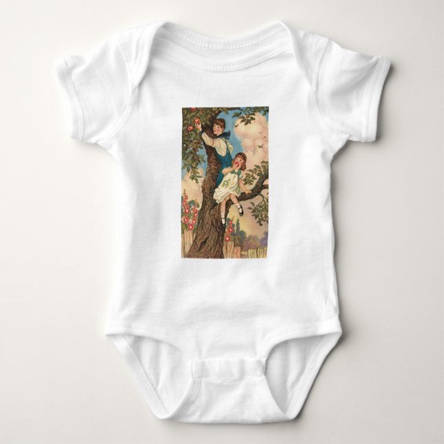 Der Baum klettert Baby Strampler (Vorderseite)