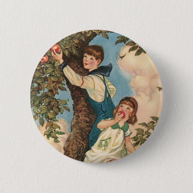 Der Baum klettert Button (Vorderseite)
