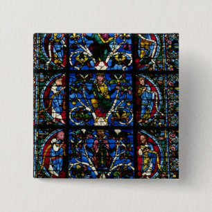 Der Baum von Jesse, Lanzettenfenster im Westfacad Button