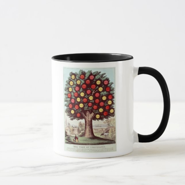 Der Baum von Mäßigkeit, 1872 Tasse (Rechts)