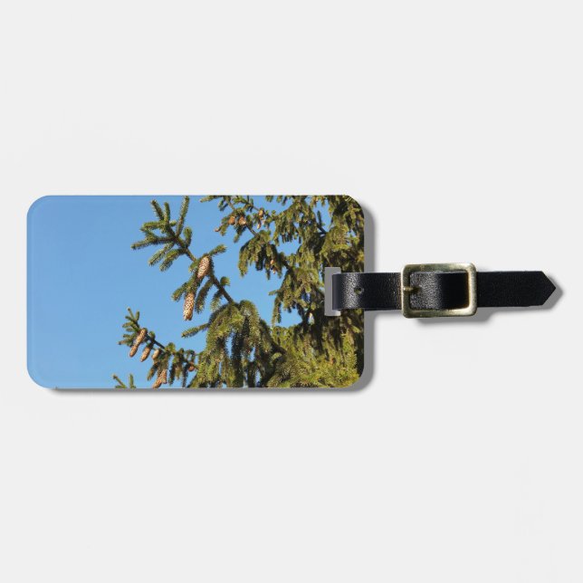 Der Baum zu Weihnachten Gepäckanhänger (Vorderseite horizontal)