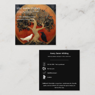 Der Baum zwischen den Welten   Tree of Life R&B Quadratische Visitenkarte