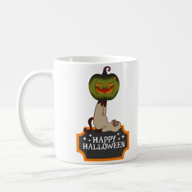 Der Baumgosh, der halloween Kaffeetasse (Links)