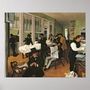 Der Baumwollaustausch, New Orleans, 1873 Poster