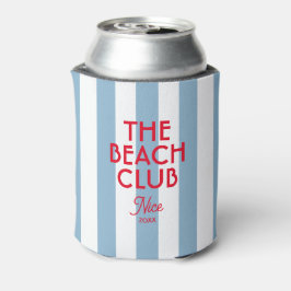 Der Beach Club Französisch Red Blue Cabana Strip Dosenkühler