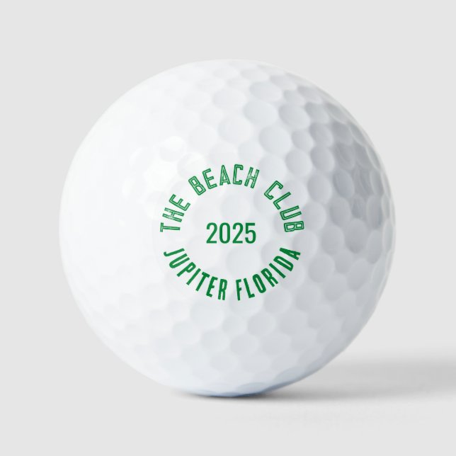 Der Beach Club - Jupiter Florida - Individuelles D Golfball (Vorderseite)