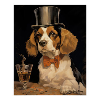 Der Beagle Dog 003 - Odessa Leyendecker Poster