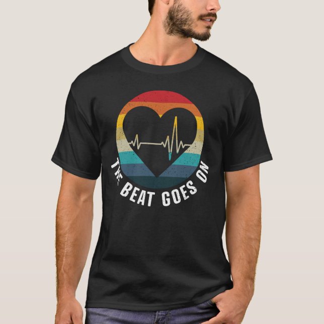 Der Beat geht weiter - Herzinfarkt-Überlebender we T-Shirt (Vorderseite)