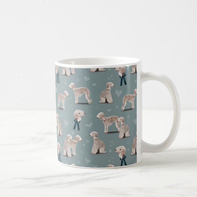 Der Bedlington Terrier Dog Kaffeetasse (Rechts)