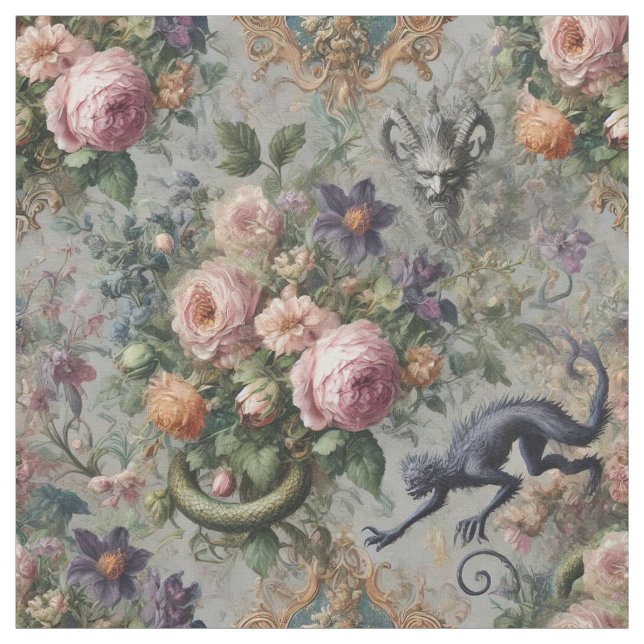 Der bedrohte Lavendel Lycan - Statement-Tile Stoff (Muster)