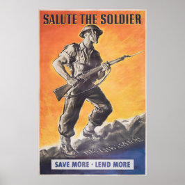 Der Befreier. Neudruck des britischen Kriegsposter Poster