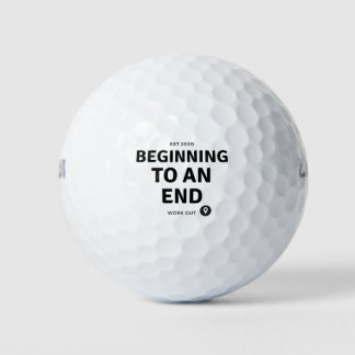 Der Beginn eines End Workout Golfball