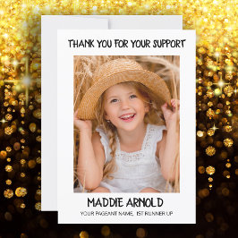 Der Beistand des modernen Kindes dankt Ihnen Foto  Dankeskarte