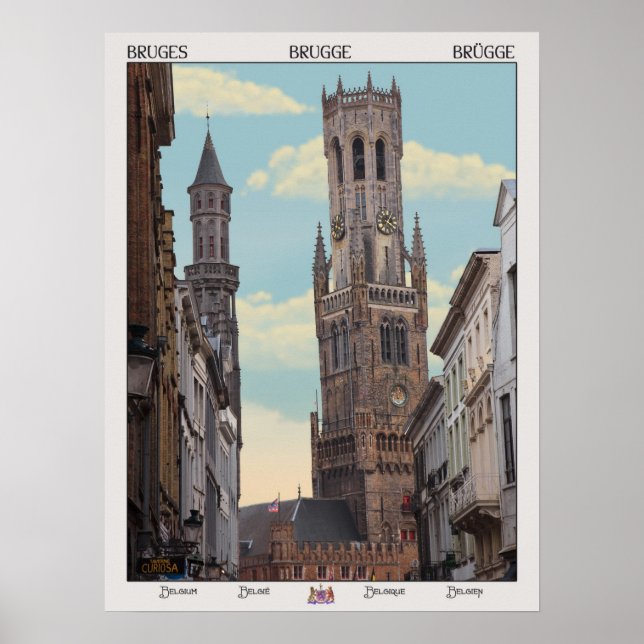 Der Belfry in Brügge Poster (Vorne)