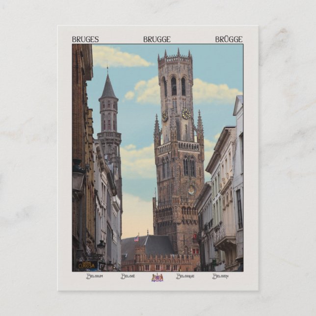 Der Belfry in Brügge Postkarte (Vorderseite)
