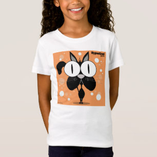 Der Bella der schwarze Katzen-Mädchen angepasster T-Shirt