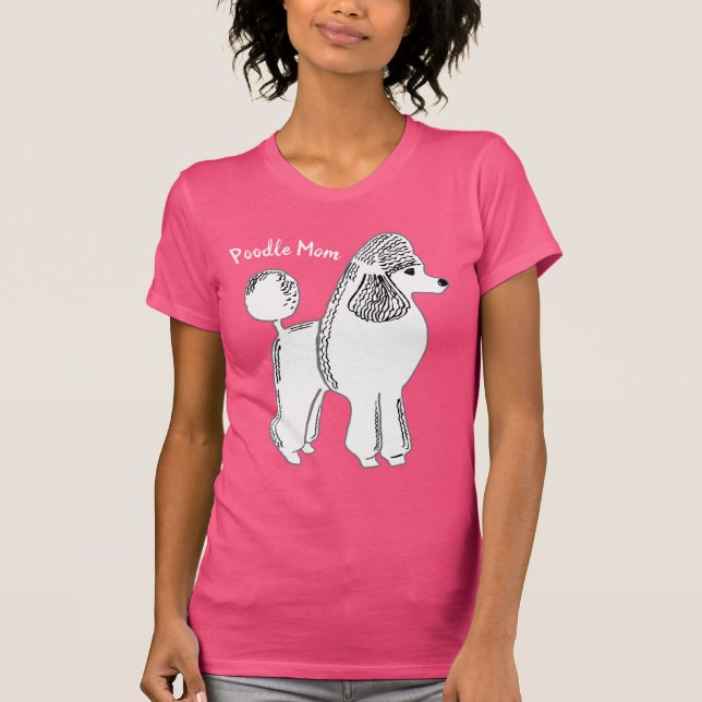 Der Bella Jersey der Pudel-Mama-Frauen T - Shirt (Vorderseite)