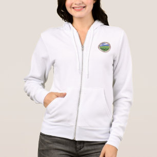 Der Bella Whitetop Frauen Fleeceraglan-ZipHoodie Hoodie