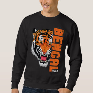 Der Bengalische Tiger aus dem sonnigen Jemen öffne Sweatshirt