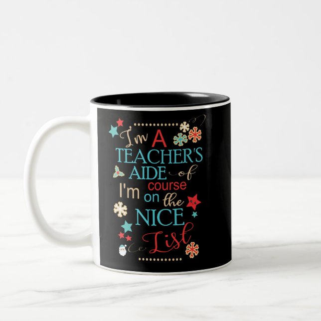 Der Berater-lustiges Weihnachtsgeschenk des Zweifarbige Tasse (Links)