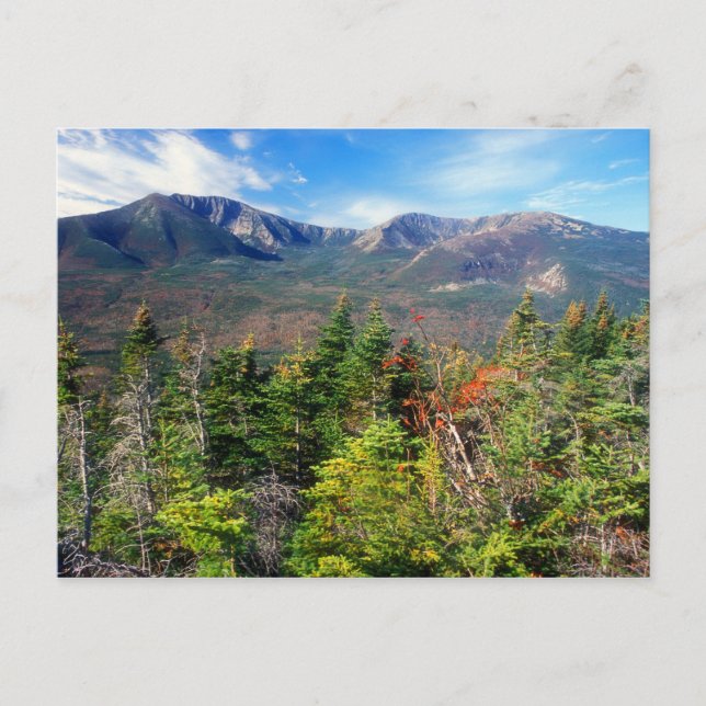 Der Berg Katahdin aus dem Südturner Berg Postkarte (Vorderseite)