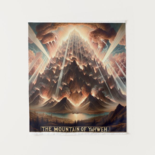 Der Berg YAHWEH Wandteppich (Vorderseite)