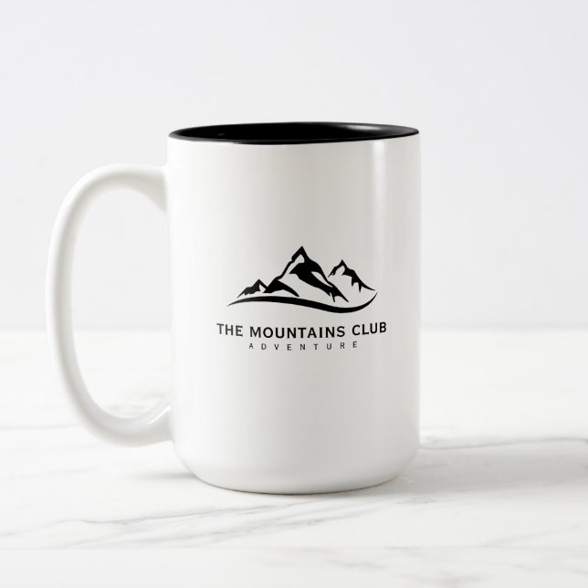 Der Bergklub Zweifarbige Tasse (Links)