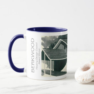 Der Berkwood Mid-Century Modern House Becher Tasse