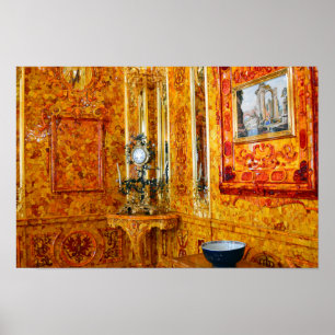 Der Bernsteinsaal im Catherine Palace, Russland 12 Poster