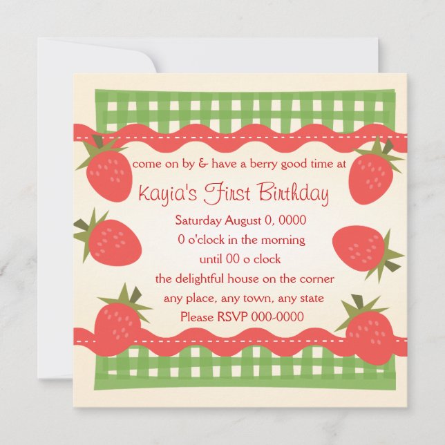 Der Berry-Korb Einladung (Vorderseite)