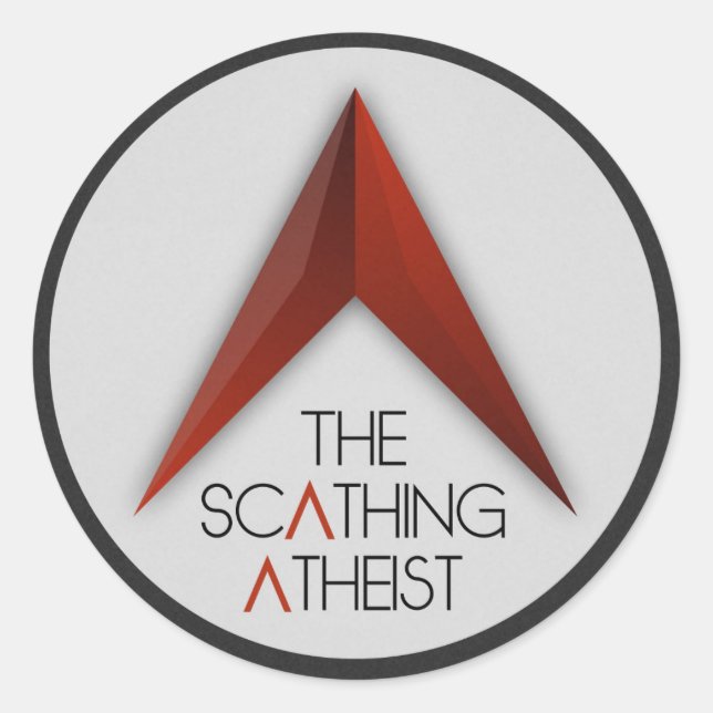 Der beruhigende Atheist Runder Aufkleber (Vorderseite)