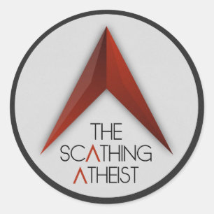 Der beruhigende Atheist Runder Aufkleber