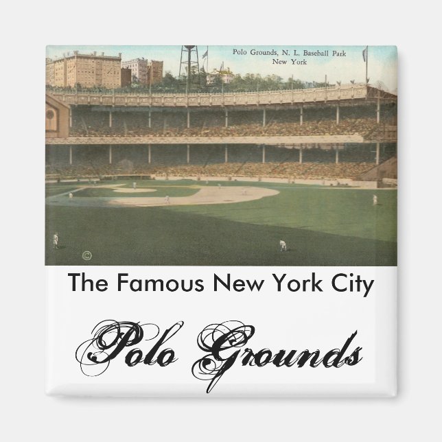 Der berühmte Baseball Park der Polo Grounds, New Y Magnet (Vorne)