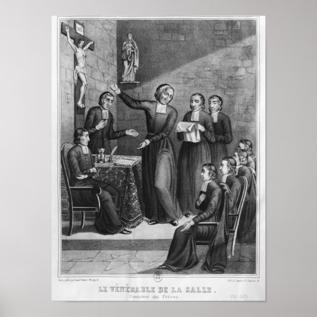 Der berühmte Saint Jean-Baptiste de La Salle Poster (Vorne)