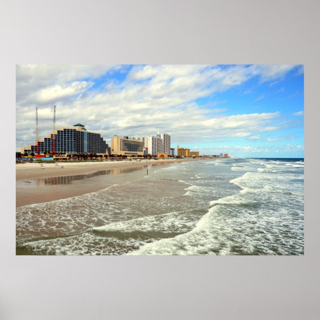 Der berühmte Strand von Daytona, Florida Poster (Vorne)